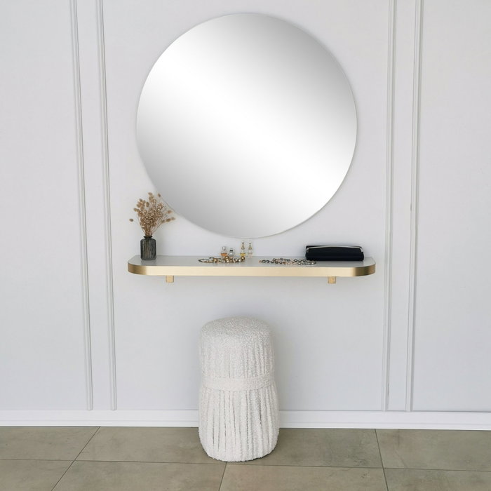 Hanah Home Espejo Gold 90 Dorado de 90 cm Hanah Home Espejo Gold 90 Dorado de 90 cm